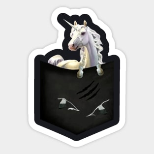 Unicorn Wild Animals Black White Dark Soul Clothing Unicorn Sticker